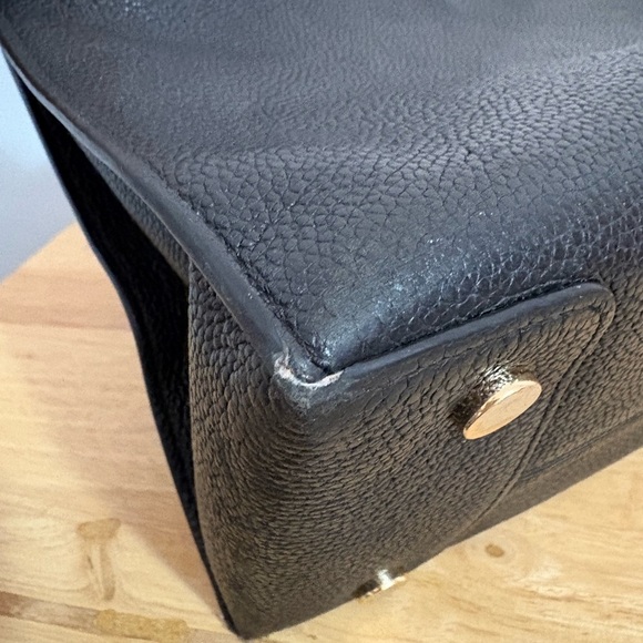 Michael Kors Leather Mercer Satchel Bag Black Pebbled (No Shoulder Strap) - Picture 6 of 12